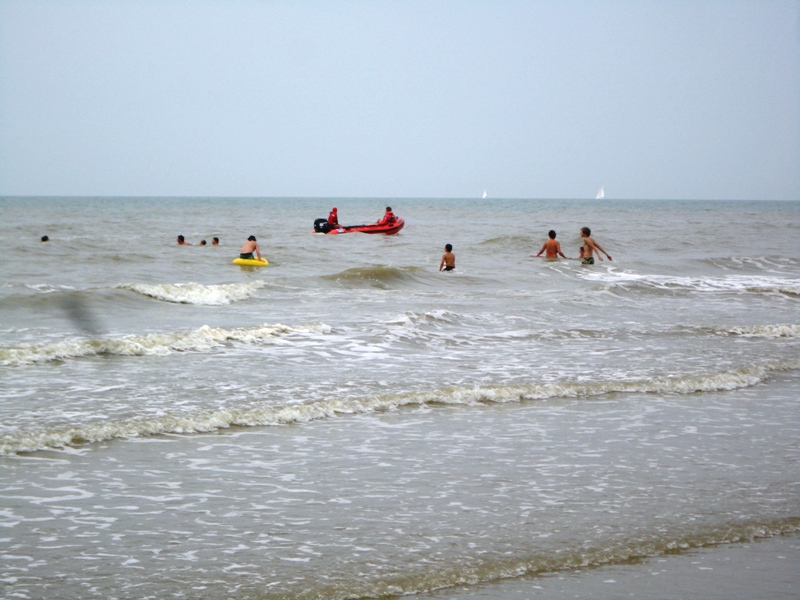 wenduine zee betrokken weer augustus 2011